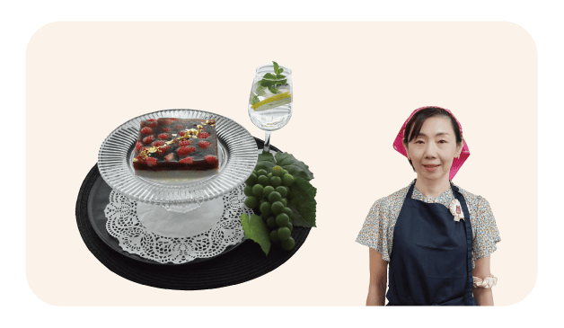 宝石箱のような<br />
養生デザート 高木 雅代