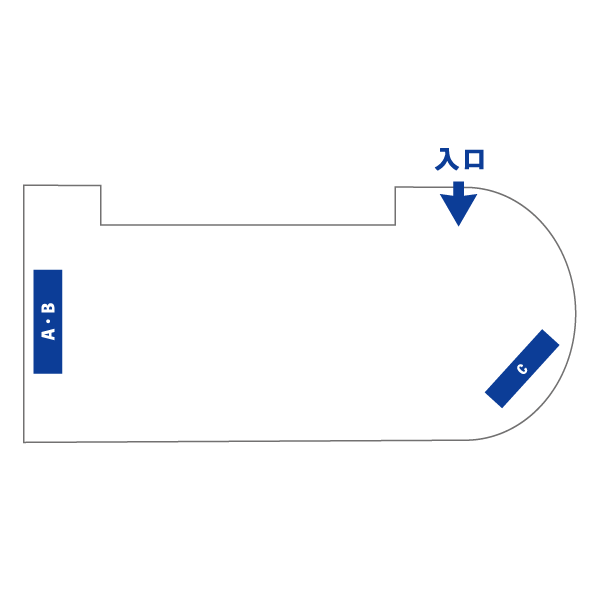 福岡会場のフロアマップ